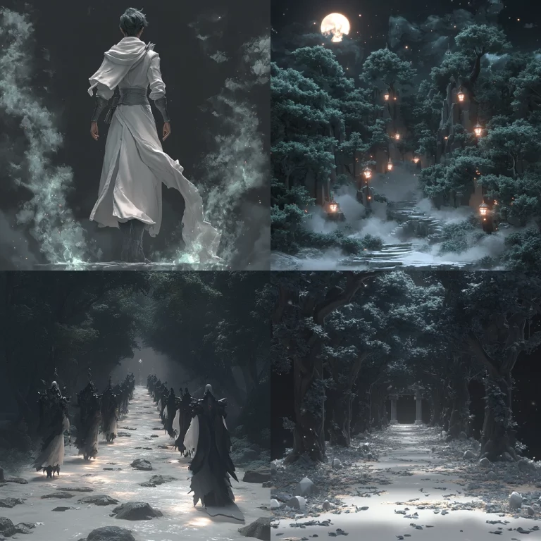 Moonlit Mystic Forest - Midjourney style sref code