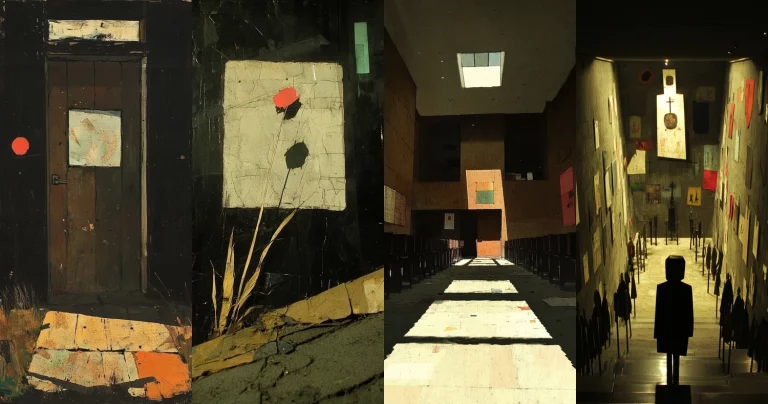 Muted Geometric Light Play - Midjourney style sref code