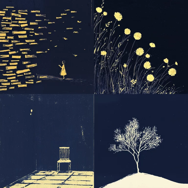 Minimalist Golden Highlights - Midjourney style sref code