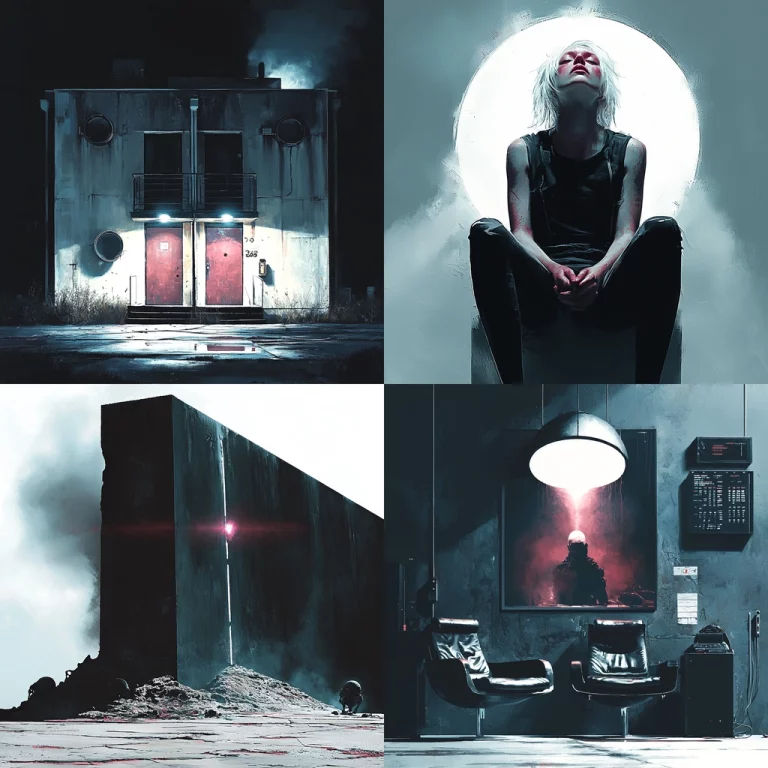 Monochrome with Contrasting Red - Midjourney style sref code