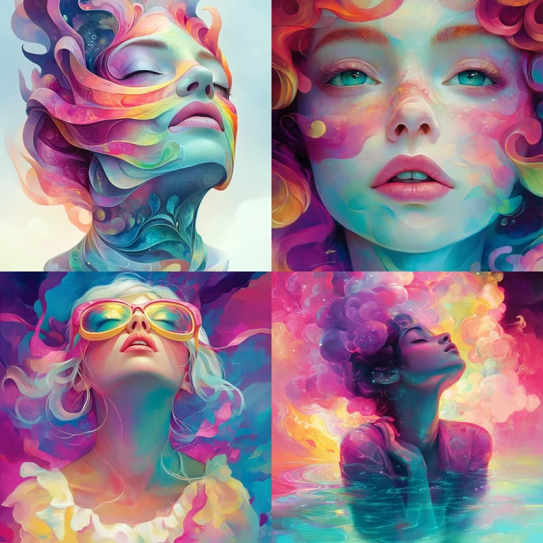 Vibrant Fluid Dynamics - Midjourney style sref code