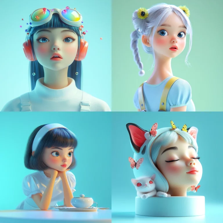 Pastel Smooth Aesthetic - Midjourney style sref code