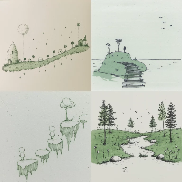 Ink and Pastel Sketch - Midjourney style sref code