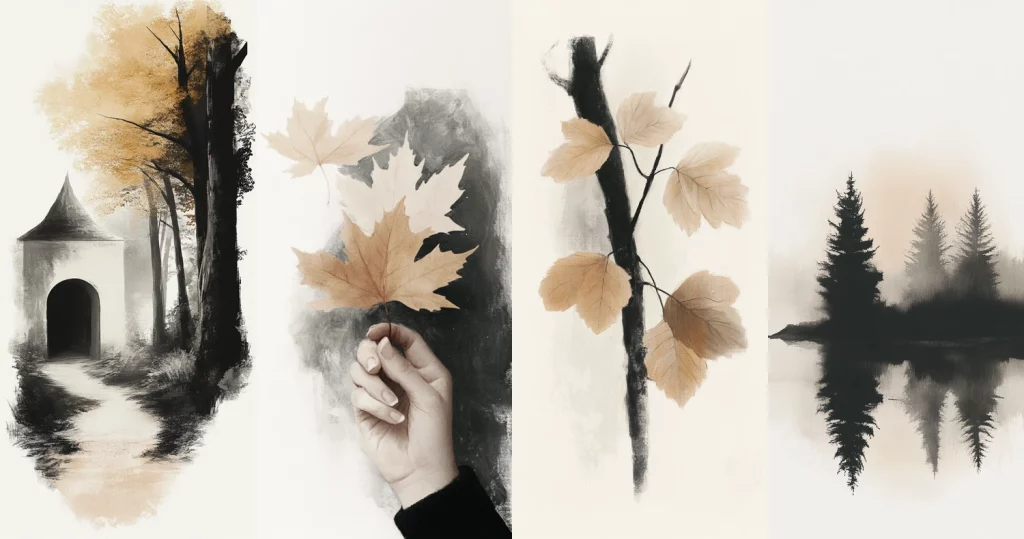 Sepia Toned Ink Impressions - Midjourney style sref code