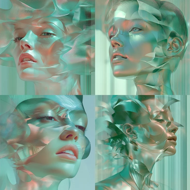 Iridescent Textured Glow - Midjourney style sref code