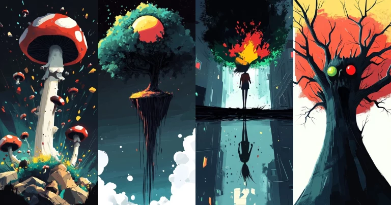 Vivid Nature Surrealism - Midjourney style sref code