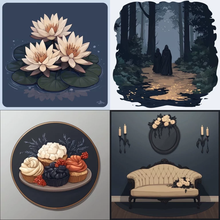 Dark Blue and Beige Harmony - Midjourney style sref code