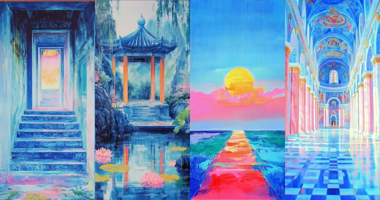 Vibrant Color Play and Reflection - Midjourney style sref code