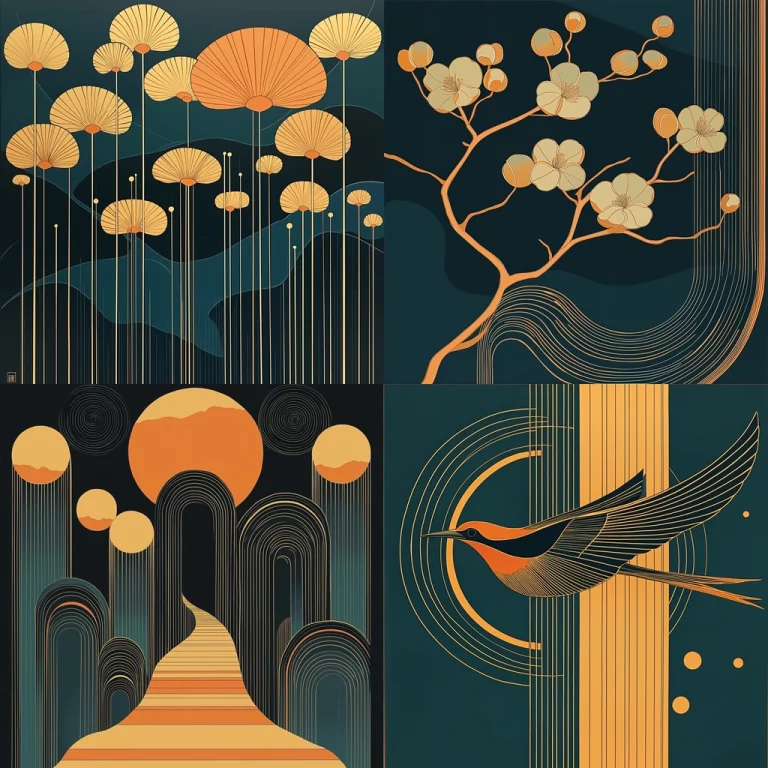 Geometric Luminous Harmony - Midjourney style sref code