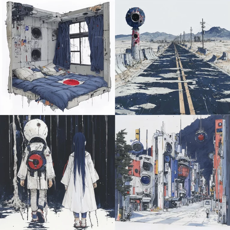 Muted Industrial Contrast - Midjourney style sref code