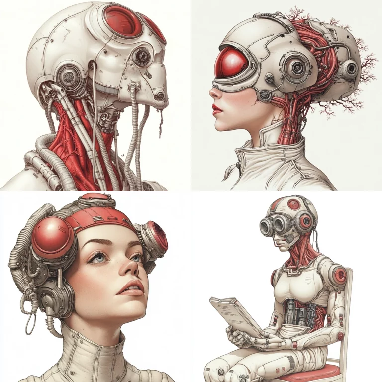 Mechanical Anatomy Illustration - Midjourney style sref code