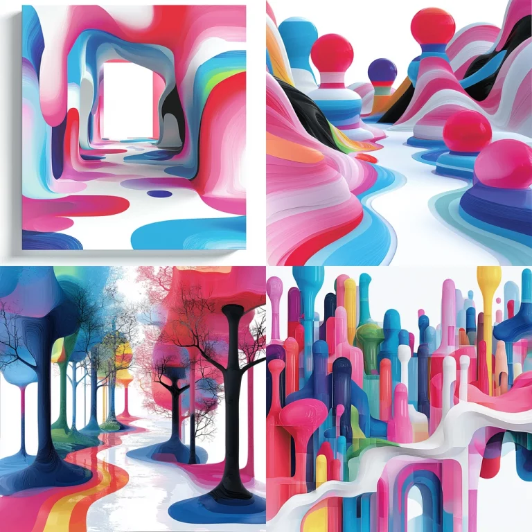 Vivid Layered Gradients - Midjourney style sref code