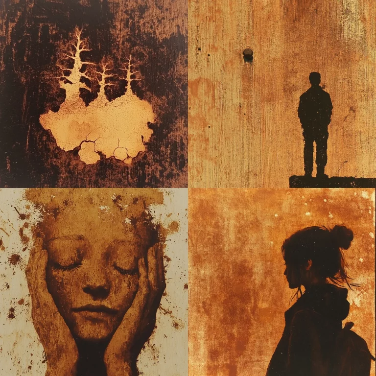 Rustic Sepia Silhouettes - Midjourney style sref code