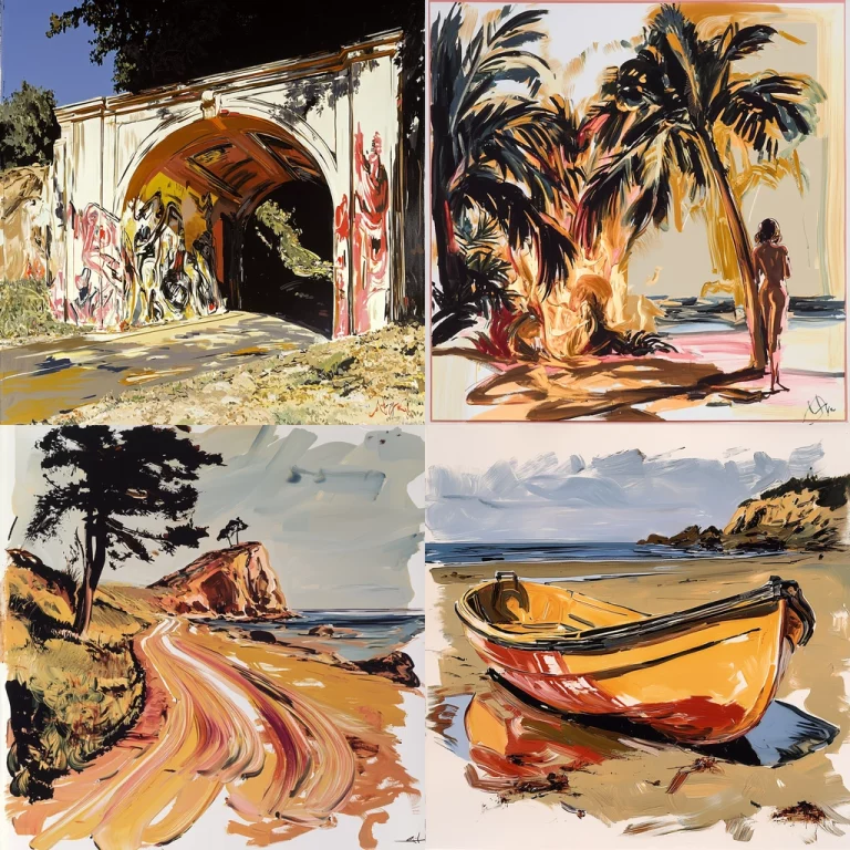 Expressive Brushstrokes and Vivid Hues - Midjourney style sref code