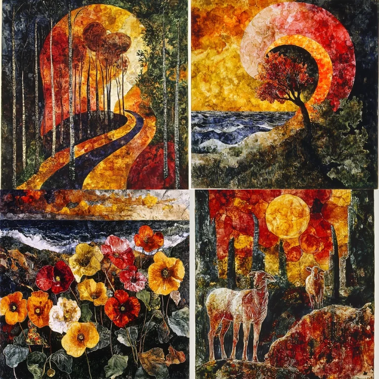 Textured Earthy Tones with Dynamic Lighting - Midjourney style sref code