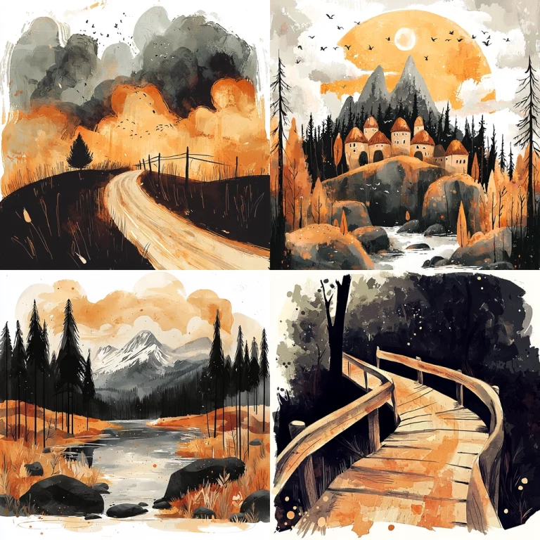 Warm Tone Impressionist Brushwork - Midjourney style sref code