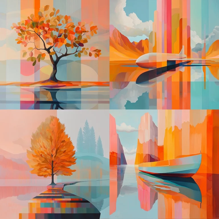 Geometric Color Gradient - Midjourney style sref code