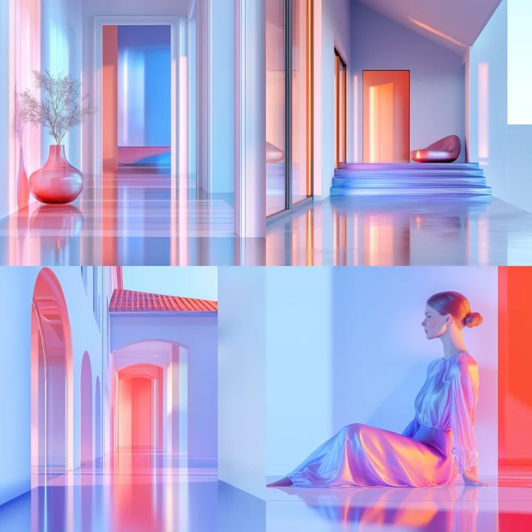 Pastel Gradient Light Play - Midjourney style sref code