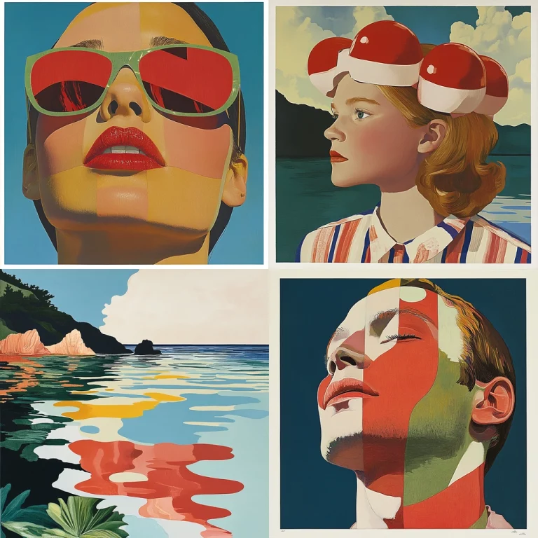 Vibrant Color Block - Midjourney style sref code