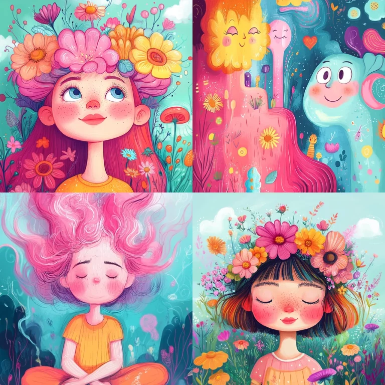 Vibrant Floral Dreamscape - Midjourney style sref code