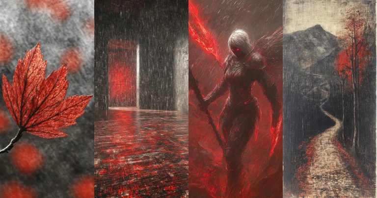 Red and Black Contrast - Midjourney style sref code