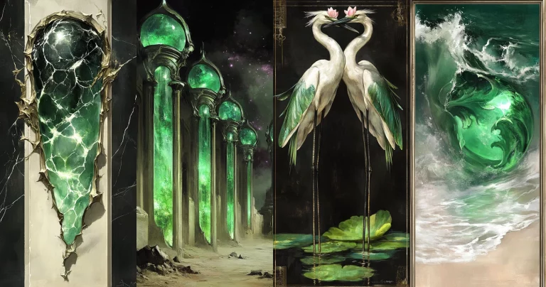 Emerald Light Contrast - Midjourney style sref code