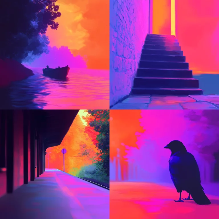 Vivid Fluorescent Expression - Midjourney style sref code