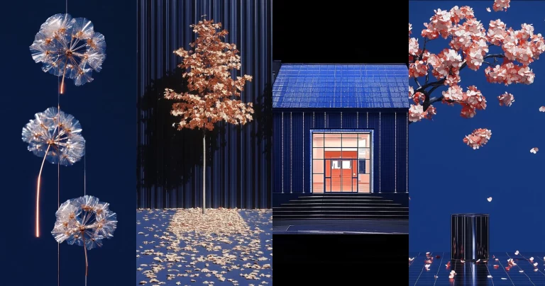 Vivid Dark Blue Lighting - Midjourney style sref code