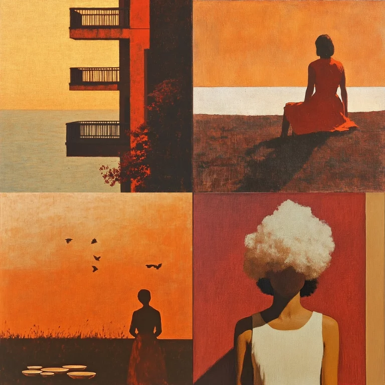 Burnt Orange Noir - Midjourney style sref code