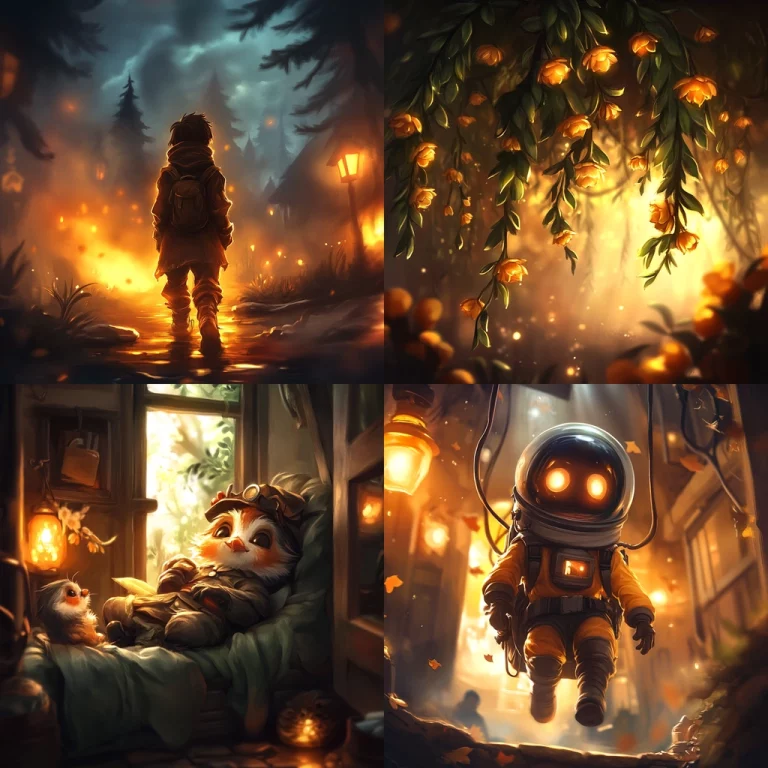 Vibrant Golden Glow - Midjourney style sref code