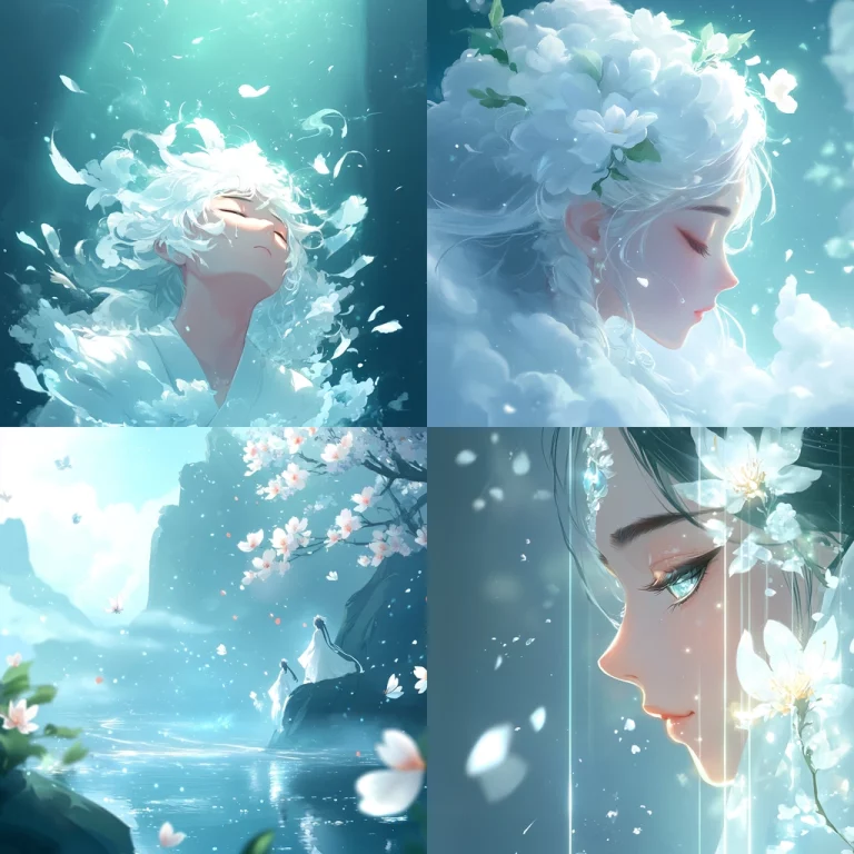 Soft Light Cyan Flow - Midjourney style sref code