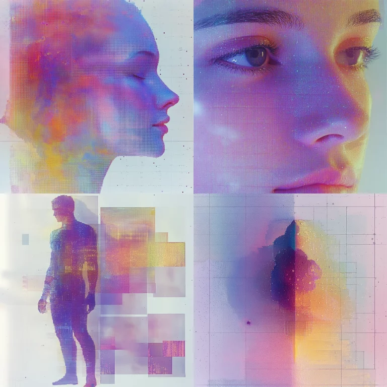 Iridescent Digital Texture - Midjourney style sref code