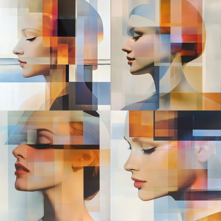 Geometric Light Play - Midjourney style sref code