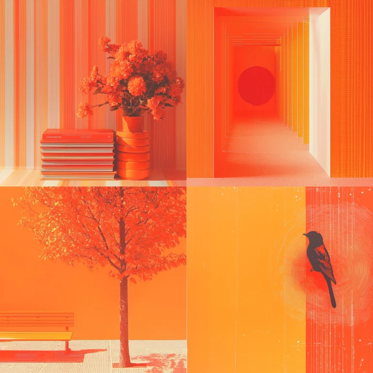 Warm Geometric Layering - Midjourney style sref code