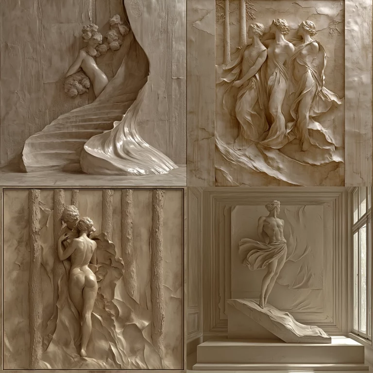 Classical Relief Sculpture - Midjourney style sref code 