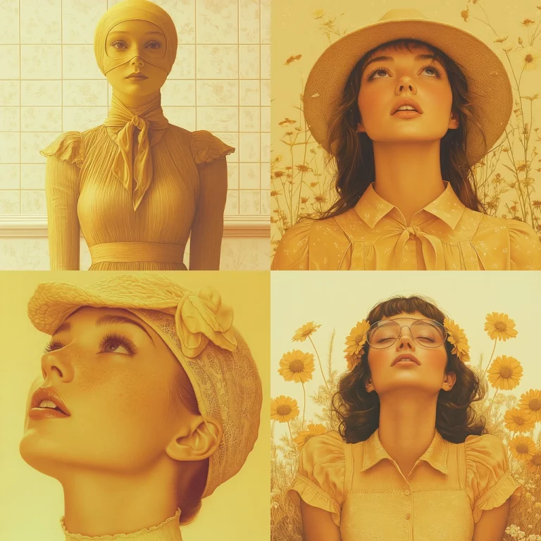 Golden Sepia Retro Glow - Midjourney style sref code