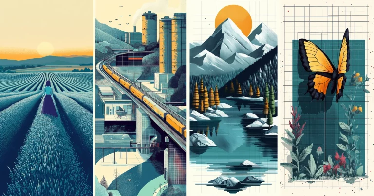 Geometric Color Play - Midjourney style sref code