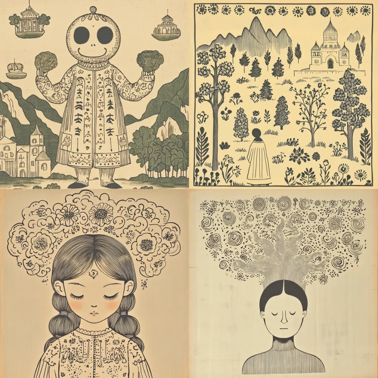 Intricate Monochrome Narrative - Midjourney style sref code