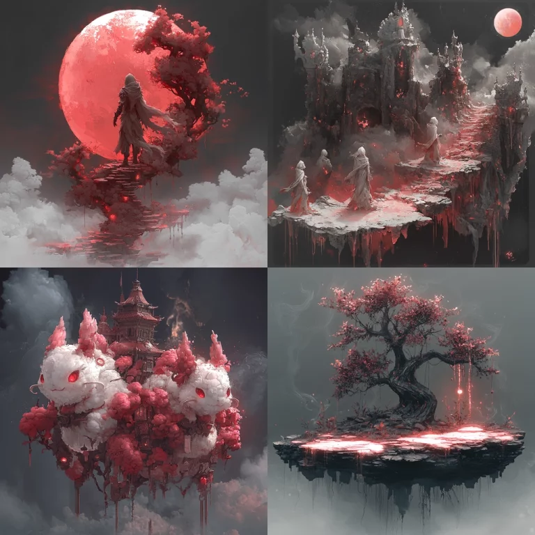 Red Moon Gothic Fantasy - Midjourney style sref code