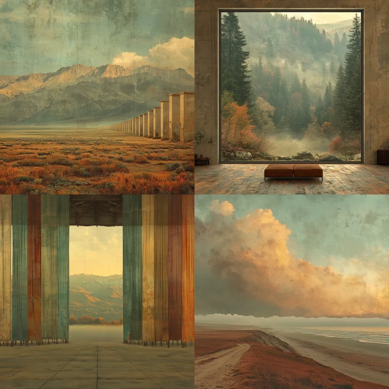 Muted Earth Tone Landscapes - Midjourney style sref code