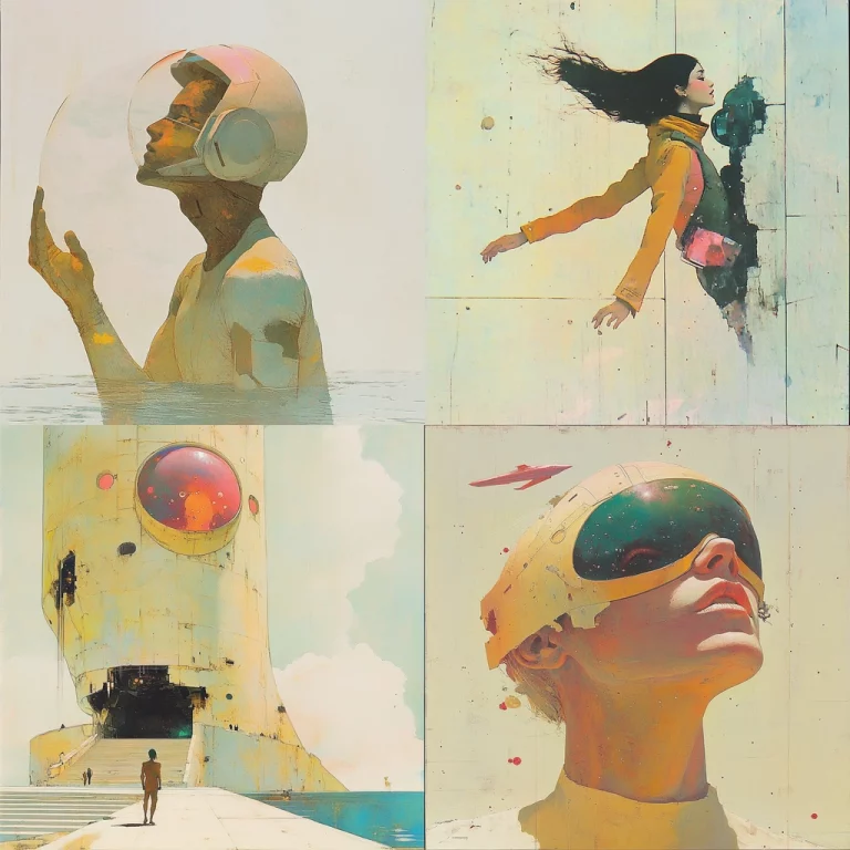 Pastel Sci-Fi Serenity - Midjourney style sref code