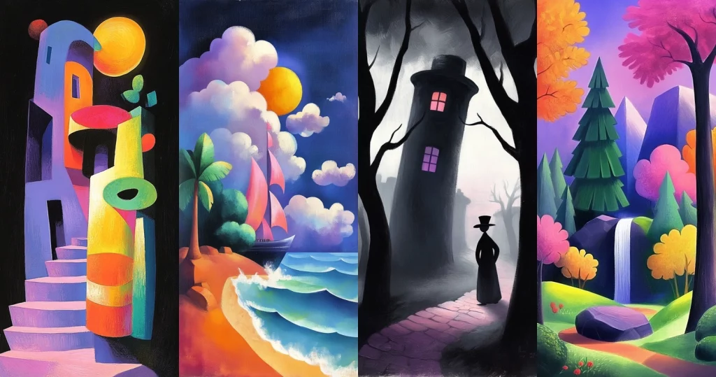 Vivid Fantasy Realism - Midjourney style sref code