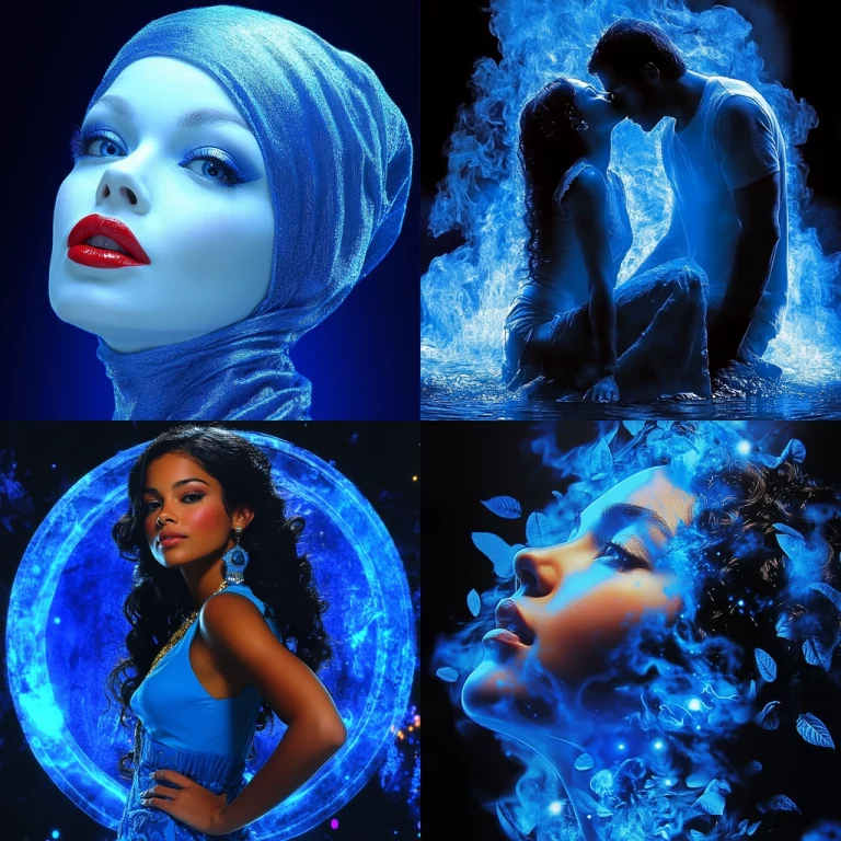 Luminescent Digital Silhouettes - Midjourney style sref code