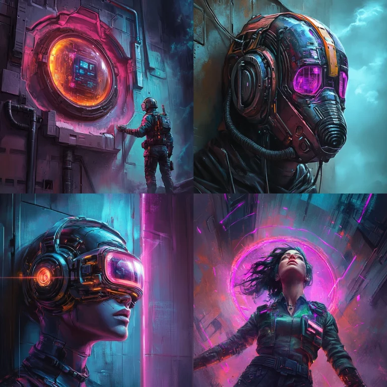 Vivid Futuristic Contrast - Midjourney style sref code