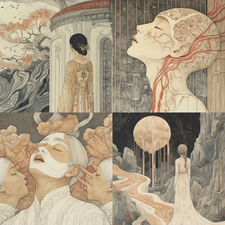 Textured Line Aesthetics - Midjourney style sref code