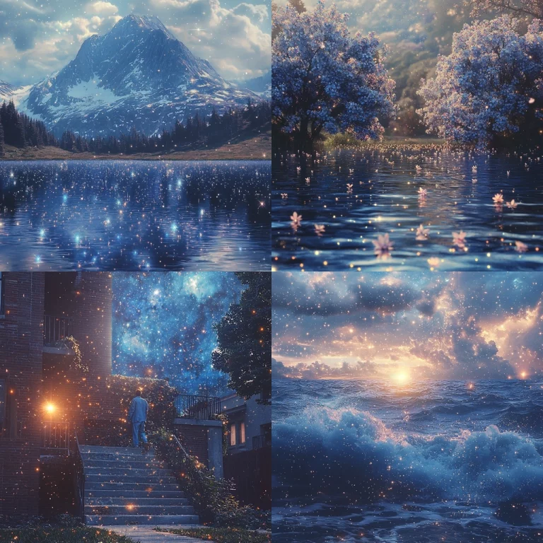 Radiant Starry Nightscape - Midjourney style sref code