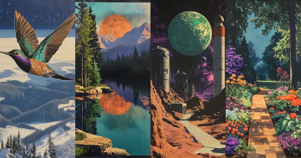 Vivid Surreal Landscapes - Midjourney style sref code