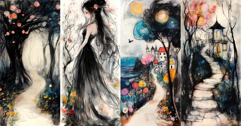 Dark Ethereal Paths - Midjourney style sref code