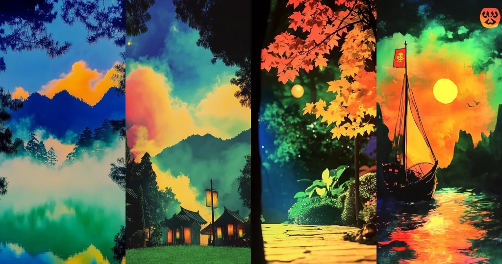 Vibrant Nature Contrast - Midjourney style sref code