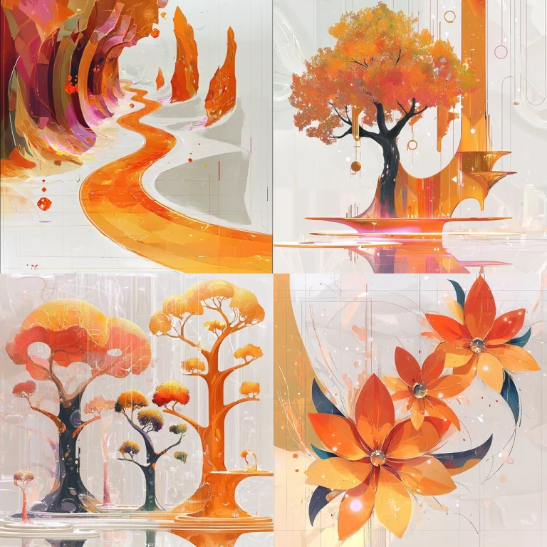 Vibrant Autumn Palette - Midjourney style sref code